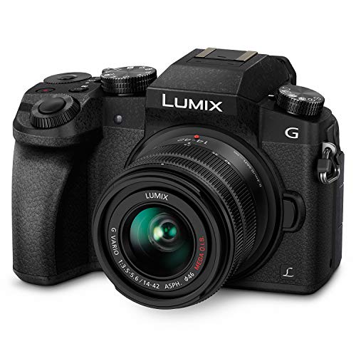 Product Cover PANASONIC Lumix G7 4K Digital Camera, with Lumix G VARIO 14-42mm Mega O.I.S. Lens, 16 Megapixel Mirrorless Camera, 3-Inch LCD, DMC-G7KK (Black)