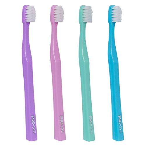 Product Cover PRO-SYS Extra Soft Toothbrush with Double Tapered Bristles for Extra Sensitive Gums, Pack of 4 (ADA Accepted)