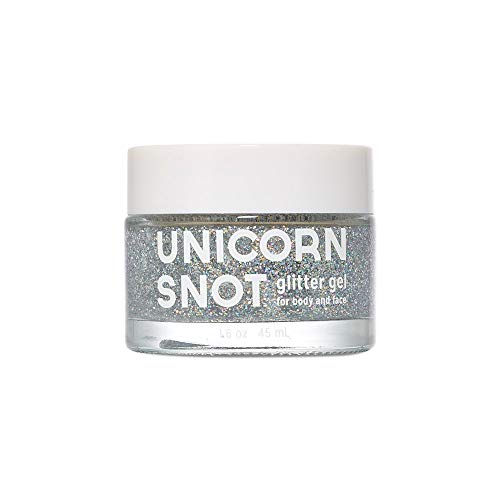 Product Cover Unicorn Snot Holographic Body Glitter Gel - Vegan & Cruelty Free, Perfect for Festival, Rave, Costume, Sliver, 1.6 Ounces