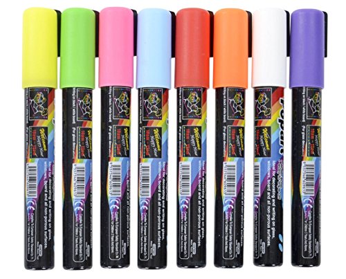 Product Cover FlashingBoards Marker Pen 6 or 8 Colors set for LED Writing Menu Board (Eight colors)