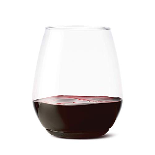 Product Cover TOSSWARE 18oz Tumbler - recyclable wine plastic cup - SET OF 48 - stemless, shatterproof and BPA-free wine glasses