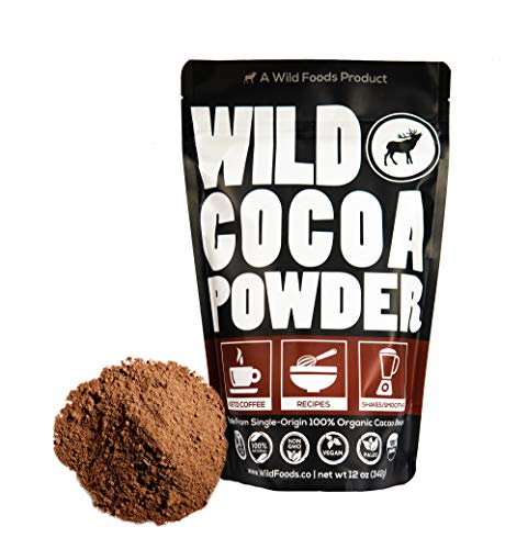 Product Cover Raw Organic Cacao Powder, Handcrafted, Single-Origin, Non-Alkalized Cocoa from Peru, Heavy Metal Tested, Non-GMO, Gluten-Free, Vegan, Paleo (12 ounce)