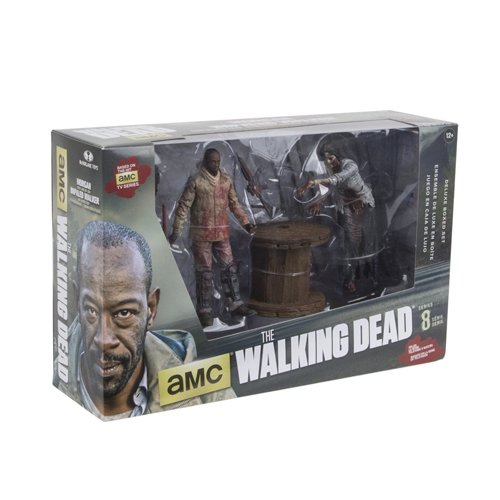 Product Cover McFarlane Toys The Walking Dead TV Morgan Jones with Impaled Walker and Spike Trap Deluxe Box Action Figure