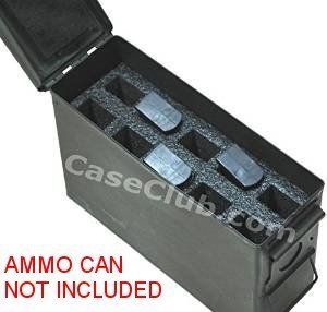 Product Cover Case Club 10 Magazine Holder .30 Cal Ammo Can Foam (Pre-Cut, Closed Cell, Military Grade Foam)