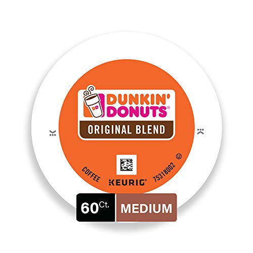 Product Cover Dunkin' Donuts Original Blend Medium Roast Coffee, 60 K Cups for Keurig Makers