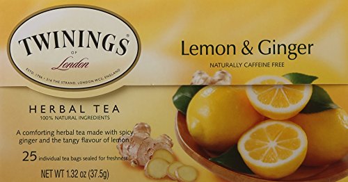 Product Cover Twinings of London Lemon & Ginger Herbal Tea Bags, 25 Count