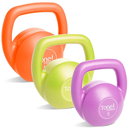 Product Cover Tone Fitness Kettlebell Body Trainer Set with DVD, 30 Pounds