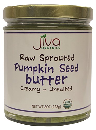 Product Cover Jiva Organics Raw, Sprouted Pumpkin Seed Butter, 8 Fluid Ounce (Pack of 3)