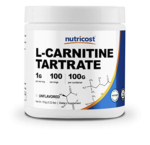 Product Cover Nutricost L-Carnitine Tartrate Powder (100 Grams) - 1 Gram per Serving; 100 Servings