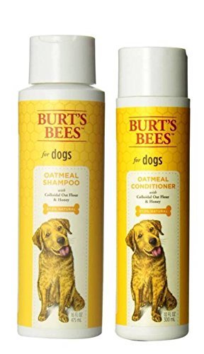 Product Cover Burt's Bees For Dogs Dry Skin Shampoo & Conditioner Bundle: (1) Burt's Bees Oatmeal Shampoo With Colloidal Oat Flour & Honey (16 Oz.), and (1) Burt's Bees Oatmeal Conditioner With Colloidal Oat Flour & Honey (10 Oz.)