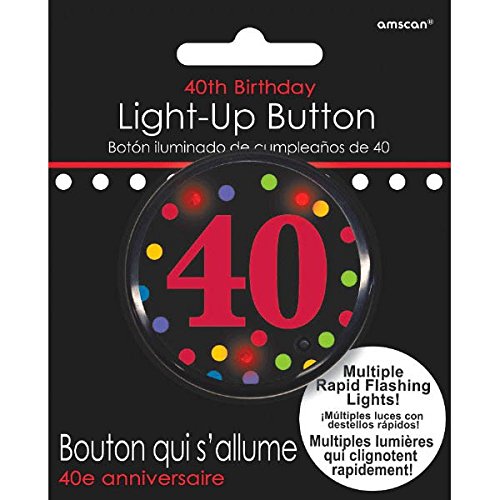 Product Cover 40th Birthday Flashing Button