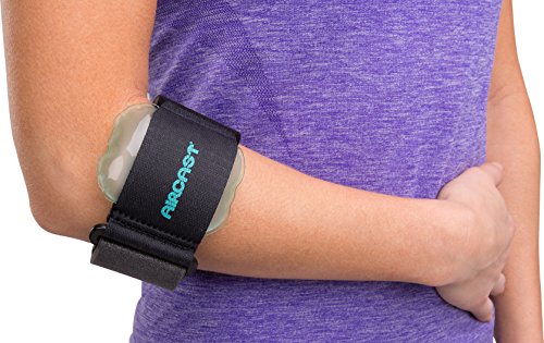 Product Cover Aircast Pneumatic Armband: Tennis/Golfers Elbow Support Strap, Black