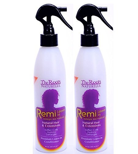 Product Cover The Roots Naturelle Remi Leave In Conditioner Twin Pack. Hydrates, Detangles, Softens and Moisturizes. Contains Olive Oil, Shea Butter, Coconut Oil and Aloe Vera