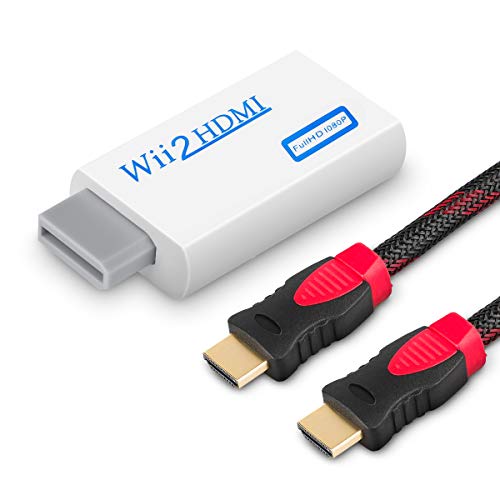 Product Cover WOVTE Wii to HDMI Converter Real 720P 1080P HD Output Video Audio Converter Adapter with High Speed HDMI Cable 6 ft Supports All Wii Display Modes