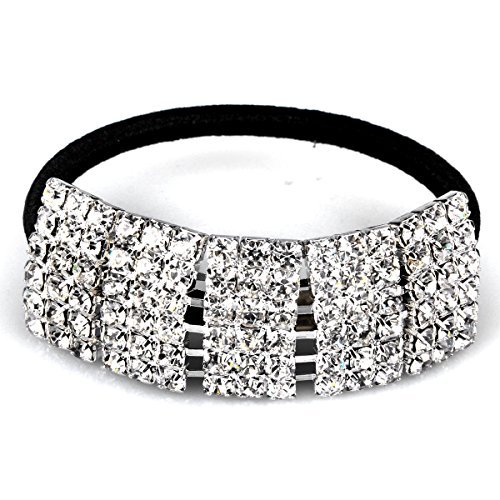 Product Cover Designer Fashion Elastic Rhinestone Hairtie Ponytail Holder Headband Jewelry Accessories for Women Girls Hair Band by Hair Accessories