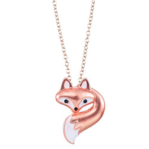 Product Cover World End Imports Cute Little Fox Head and Tail on 18'' Link Chain Necklace with 3'' Extension