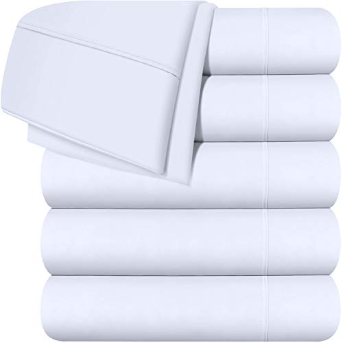 Product Cover Utopia Bedding Flat Sheet 6 Pack (Twin, White)