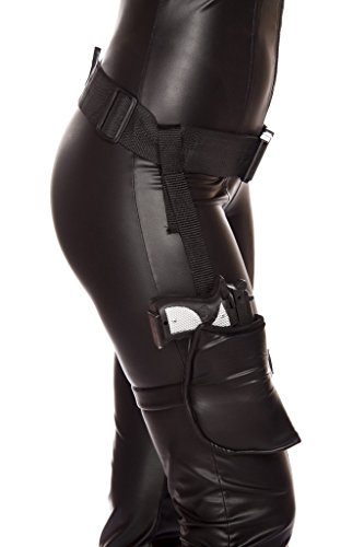 Product Cover Roma Costume Women's Leg Holster with Connected Belt, Black, One Size