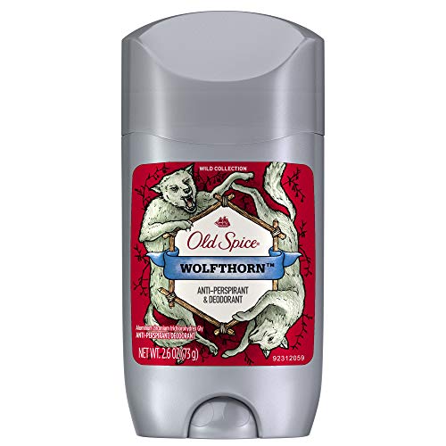 Product Cover Old Spice Wild Collection Wolfthorn Scent Men's Invisible Solid Antiperspirant Deodorant 2.6 Ounce (Pack of 4)