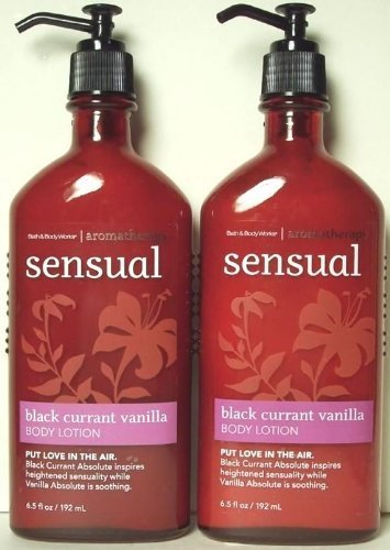 Product Cover Bath & Body Works Aromatherapy Black Currant Vanilla Body Lotion Twin-pack - 6.5 Oz