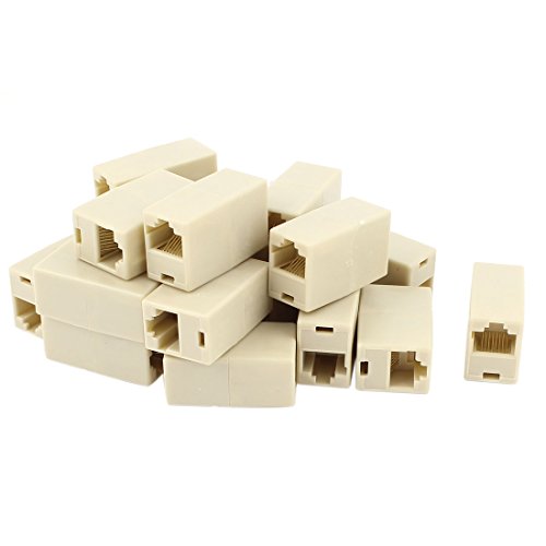 Product Cover uxcell a15041300ux0018 Cat5 RJ45 LAN Network Ethernet Cable Extender Adapter Coupler 20 PCS (Pack of 20)