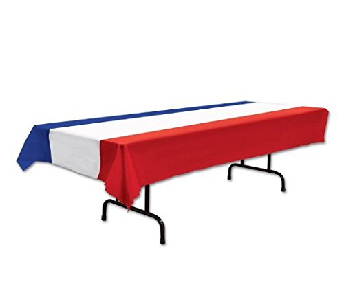 Product Cover Patriotic Tablecover (Red, White, Blue) Party Accessory (1 Count) (1/pkg) Pkg/3