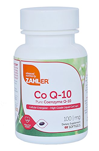 Product Cover Zahler CoQ10, High Absorption Pure Coenzyme Q-10 Supporting Healthy Heart, Certified Kosher (60 Count)