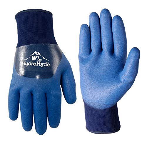 Product Cover Men's HydraHyde Cold Weather Work Gloves, Water-Resistant Latex Double Coating, Large (Wells Lamont 575L)