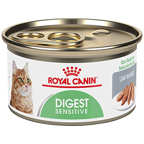 Product Cover Royal Canin Feline Care Nutrition Digest Sensitive Loaf In Sauce Canned Cat Food, 3 oz Can (Case of 24)