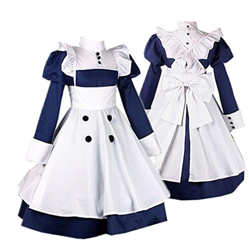 Product Cover Xcoser Maid Mey-rin Costumes Black Cosplay Butler Party Dress XL
