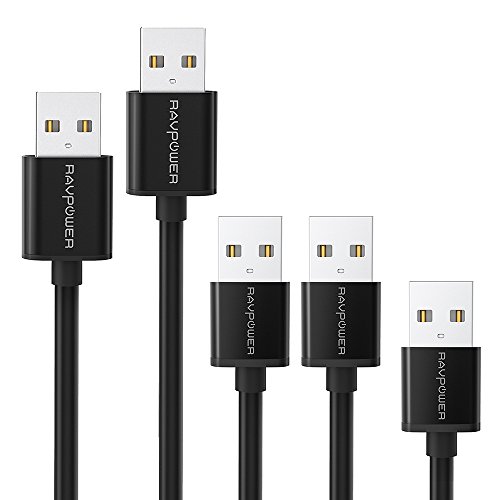 Product Cover RAVPower 5-Pack Android Cable Micro USB Cable Charging Cord for Portable Charger, Charging Station (1ft 3ftx2 6ft 10ft)-Not Compatible iPhone
