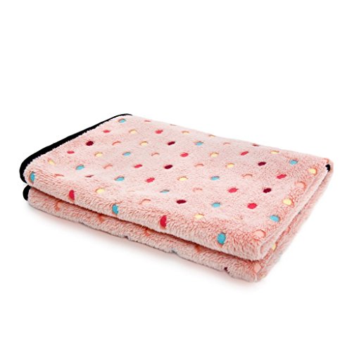 Product Cover PAWZ Road Pet Dog Blanket Fleece Fabric Soft and Cute Pink S