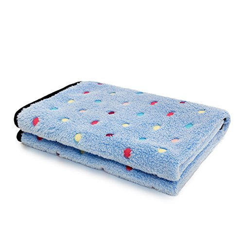 Product Cover PAWZ Road Pet Dog Blanket Fleece Fabric Soft and Cute Blue S