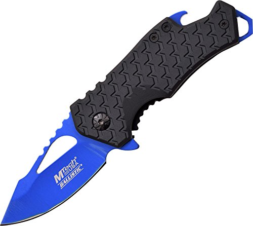 Product Cover MTech USA MT-A882BL Spring Assist Folding Knife, Blue Blade, Black Handle, 3-Inch Closed