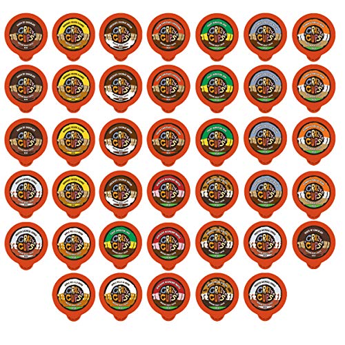 Product Cover Crazy Cups Flavored Decaf Coffee, for the Keurig K Cups Coffee 2.0 Brewers, Variety Pack Sampler, 40 Count