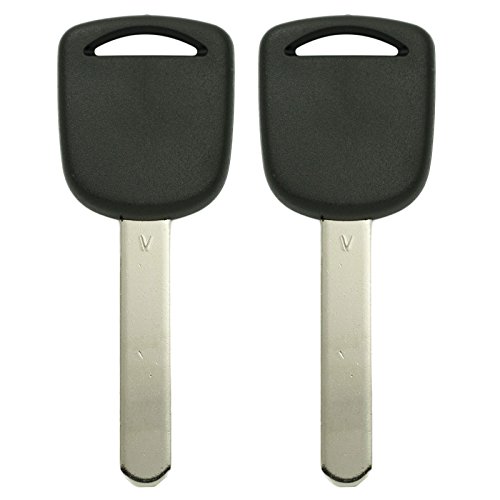Product Cover Keyless2Go New Uncut Replacement Transponder V Chip Ignition Car Key HO03 (2 Pack)