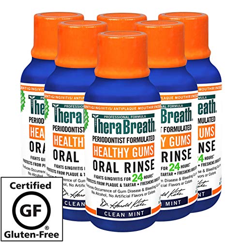 Product Cover TheraBreath Healthy Gums Oral Rinse, 3 Ounces Bottle (Pack of 6)