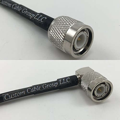 Product Cover 3 feet RG58 TNC Male to TNC Male Angle Pigtail Jumper RF coaxial Cable 50ohm Quick USA Shipping