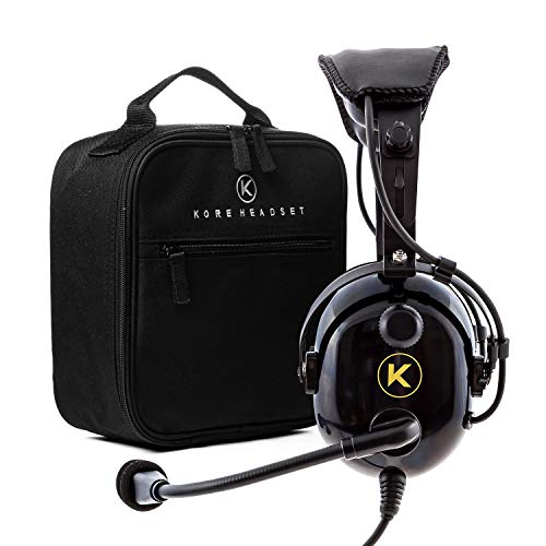 Product Cover KORE AVIATION KA-1 Premium Gel Ear Seal PNR Pilot Aviation Headset with MP3 Support and Carrying Case