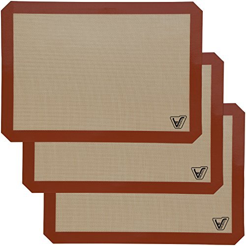 Product Cover Silicone Baking Mat - Set of 3 Half Sheet (Thick & Large 11 5/8