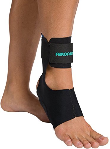 Product Cover Aircast AirHeel Ankle Support Brace with Stabilizers, Large