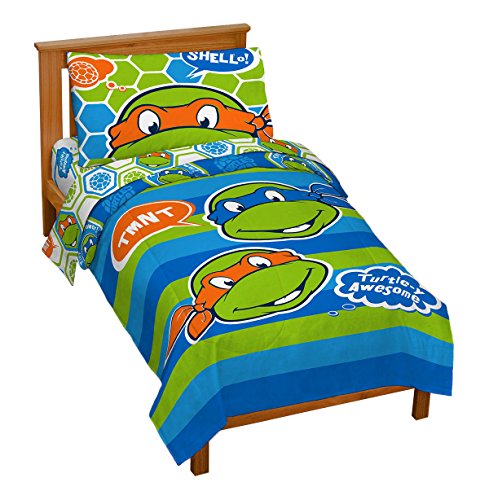 Product Cover Jay Franco Nickelodeon Teenage Mutant Ninja Turtles 'Turtley Awesome' Toddler Bed Set