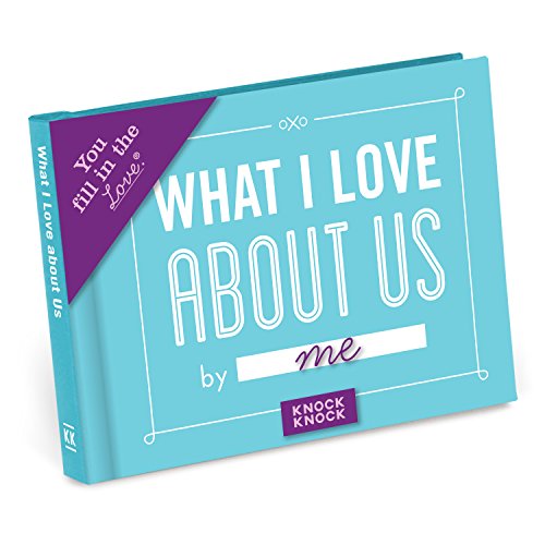 Product Cover Knock Knock What I Love about Us Fill in the Love Book Fill-in-the-Blank Gift Journal, 4.5 x 3.25-inches
