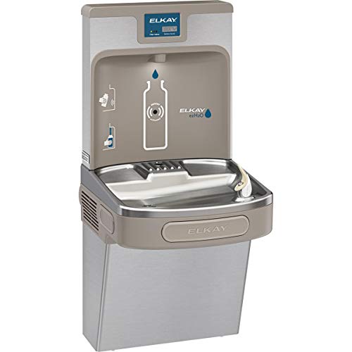 Product Cover Elkay LZS8WSSP Enhanced EZH2O Bottle Filling Station & Single ADA Cooler, Filtered 8 GPH Stainless