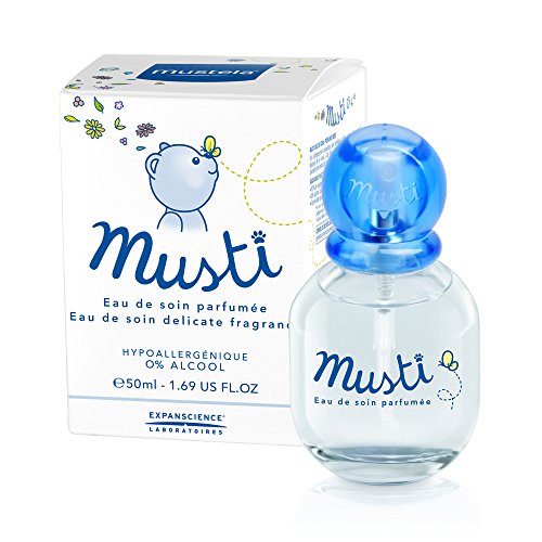 Product Cover Mustela Musti Eau de Soin Spray, Baby Cologne and Perfume, Alcohol-Free Fragrance, Citrus and Floral, Single-Pack or Baby Gift Set