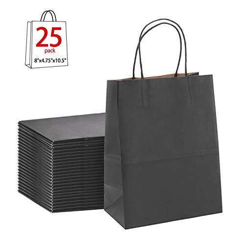 Product Cover Black Gift Bags 8x4.75x10.5