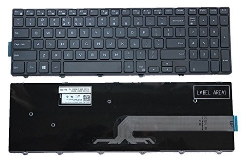 Product Cover Laptop Keyboard for Dell Inspiron 15 3541 3542 V147225CS1 V147225CS SG-63510-XUA PK1313G2C00 NSK-LR0SC MP-13N73US-442 490.00H07.0L0A 490.00H07.0L01 0KPP2C KPP2C 0G7P48 G7P48, US layout / Black color