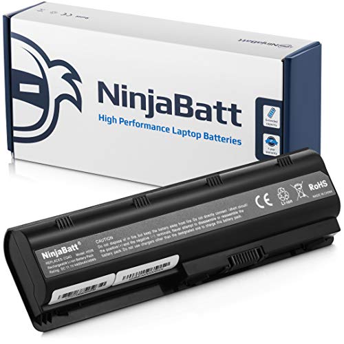 Product Cover NinjaBatt Laptop Battery for HP 593553-001 593554-001 636631-001 593550-001 593562-001 584037-001 HSTNN-LB0W MU09 G62 HSTNN-UB0W High Performance [6 Cells/4400mAh/48wh]