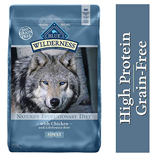 Product Cover Blue Buffalo Wilderness High Protein Grain Free, Natural Adult Dry Dog Food, Chicken 24-lb