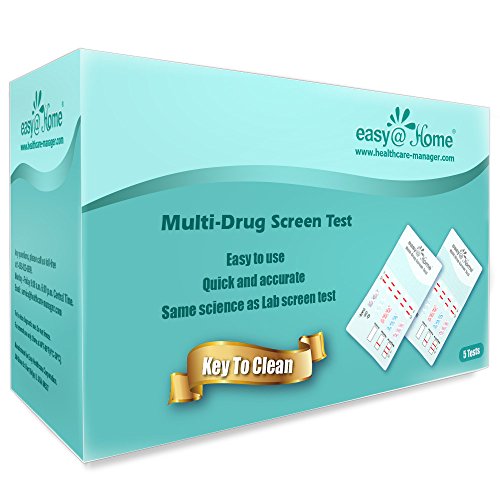 Product Cover 5 Pack Easy@Home 5 Panel Instant Drug Test Kits - Testing Marijuana (THC), COC, OPI 2000, AMP, BZO - Urine Dip Drug Testing - #EDOAP-754